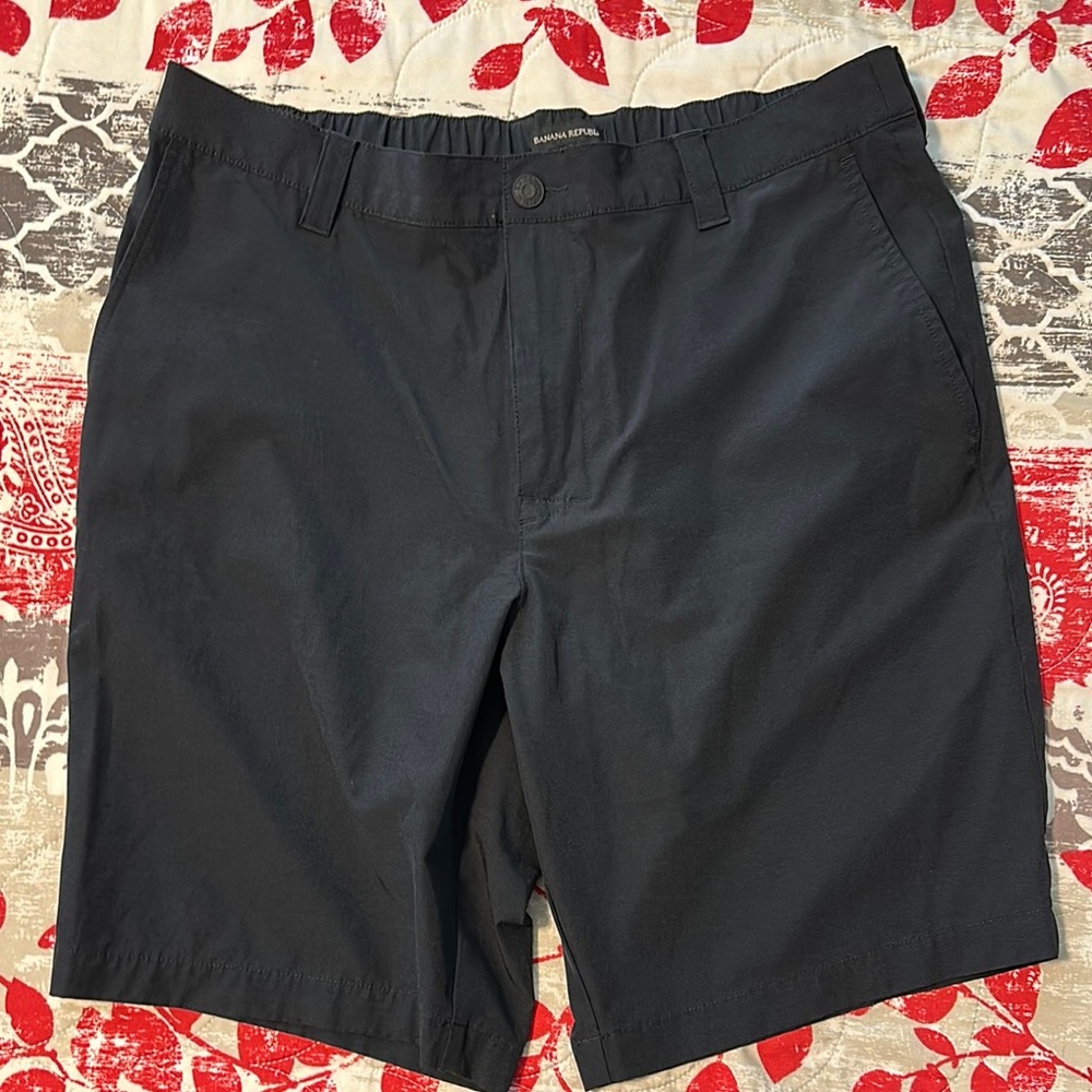 Banana Republic Black Flat Front Shorts